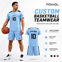 Conjunto de Uniforme de Baloncesto Personalizado de Manga Corta, Jersey y Pantalones Cortos de Secado Rápido con Nombre y Número para Clubes, Escuelas, Academias y Pedidos de Equipos