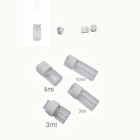 Flacon séparé 2-en-1 pour poudre aqueuse 3 ml, flacon à double compartiment pour séparation sec/humide pour essence 5 ml, hexapeptide polypeptidique 7 ml