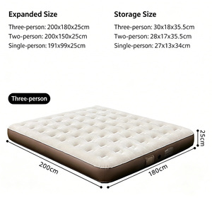 <span class=keywords><strong>Lit</strong></span> <span class=keywords><strong>gonflable</strong></span> portable pliable personnalisé avec pompe intégrée, matelas pneumatique moderne pour le camping, les parcs en plein air, les hôtels et la maison, la cour - Product Image 1