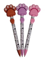 Stylo à bille en forme de patte de chat mignon, papeterie créative pour enfants, vente directe d'usine en gros