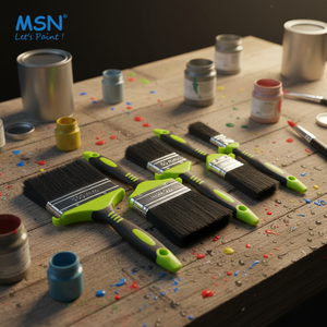 แปรงทาสีขนผสมทนทานยี่ห้อ MSN พร้อมปลอกแปรงแข็งแรง รับทำโลโก้ตามสั่ง - Product Image 1