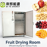 Dehydratorapparatuur voor het drogen van uien, peper, fruitdroogkast met warmtepomp, droogruimte voor gedroogde mango, rozijnen en bananen.