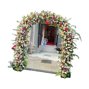 Natural Greenery Floral <b>Arch</b> <b>Decor</b> For Indoor Reception Outdoor Lawn Wedding And Festival Event Styling - Product Image 2