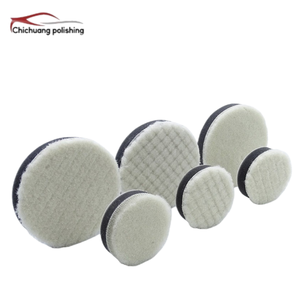 Ch'iChuang OEM DA Tampon de polissage automobile en laine de mouton 100% naturelle, Hebei, grain 100, abrasif moyen, forme disque - Product Image 6