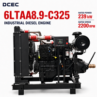 Harga Pabrik Mesin Diesel DCEC Seri 6LTAA8.9 325hp 2200RPM 6LTAA8.9-C325 untuk Pompa Air, Tenaga Stasioner, dan Kompresor Udara