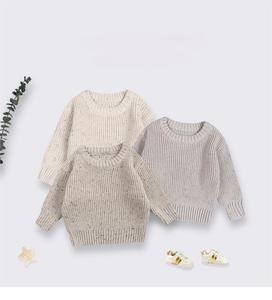 GRS <span class=keywords><strong>maglia</strong></span> Unisex in <span class=keywords><strong>cotone</strong></span> <span class=keywords><strong>organico</strong></span> maglione per bambina e bambino <span class=keywords><strong>cotone</strong></span> a maniche lunghe colorato modello di lana lavabile in lavatrice - Product Image 1