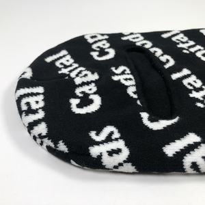 Free Mock up Full Face Überall wiederholte Jacquard gestrickte Sturmhaube Mütze Custom Ihr eigenes Logo One Hole Oem Designer Ski masken - Product Image 5