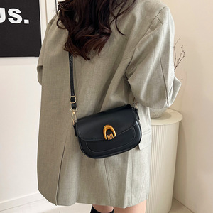 <b>Wine</b> Red Retro High-grade PU Texture Underarm <b>Bag</b> Women's Spring New Arrival Zip Shoulder Crossbody Single Strap Tanjing - Product Image 2