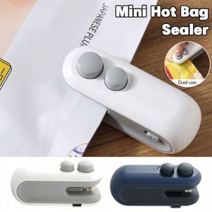 Mini <b>Plastic</b> <b>Bag</b> Sealer 2-in-1 USB Powered Heat Seal Cut Machine Eco-Friendly Multifunction Compact Food Packaging <b>Storage</b> - Product Image 2