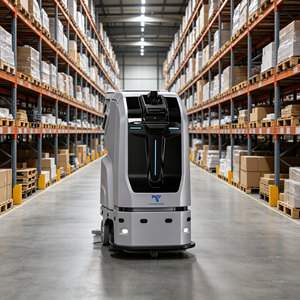 Robot autonome de nettoyage de sols, machine de nettoyage de sols sans conducteur pour hôtel, hôpital, centre commercial, équipement de nettoyage commercial - Product Image 1