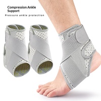 Attelle de cheville respirante à compression pour sports de plein air – Soutien à double pression pour cyclisme, basketball, badminton