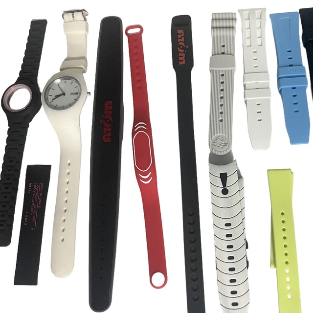 OEM/ODM New Design Silicone FKM Durable Band Strap for Watches Silicone Wrist Watches Strap