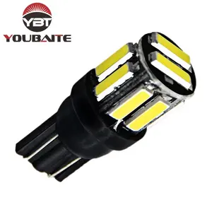 Car Styling T10 7020 10SMD FLASH LED Bulb T10 Led Types 12V Wedge Car Instrument lights Car Clearance Interior Light