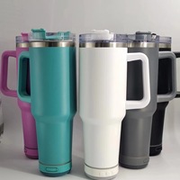 Dinding ganda 40oz V1.0 tumbler dengan speaker bubuk warna-warni dilapisi speaker tumbler musik botol air cangkir kopi dengan sedotan