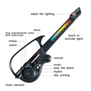 Guitarras Eléctricas de Juguete para Niños, Multifuncionales, de Plástico ABS, con Diseño de Dibujos Animados, Regalos Educativos de Aprendizaje, Instrumentos Musicales - Product Image 6