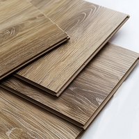 Plancher en vinyle de luxe SPC à effet bois, système de pose par clic, imperméable, avec sous-couche IXPE pour la décoration intérieure du salon