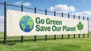 Well Made Reliable Lightweight Eco-Friendly Weather Resistant Portable Vinyl <b>Banner</b> for Bus Stops Transit Stations Gyms - Product Image 2
