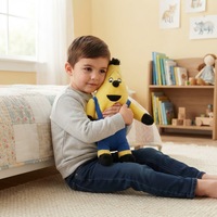 Peluche personnalisée en polyester et coton PP, taille sur mesure, poupée banane, jouet en peluche doux