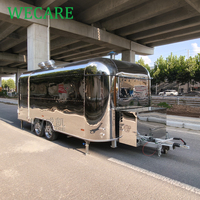 Wecare EEC Fast Restaurant Mobile Kitchen bar Coffee Ice Cream Fully Equipped Concession Pizza BBQ Food Truck Ice Cream Trailer