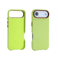 Étui magnétique en cuir PU effet cuir de vachette anti-décoloration pour iPhone 17 Pro, coque de protection antichute à quatre coins renforcés