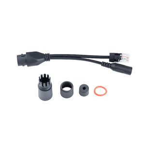 Câble répartiteur PoE étanche à connexion directe 12V avec connecteurs mâle-femelle pour applications Power Over Ethernet - Product Image 2