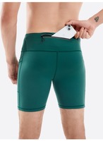 Shorts de compression ajustés pour hommes avec logo personnalisé, pour les sports d'été, la gym, le fitness, la course à pied