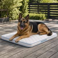 Hundematte für Draußen mit Schaumstoff- und Taschenfederkern-Schichtunterstützung für Große Hunderassen, OEM Haustierbett für Garten und Terrasse