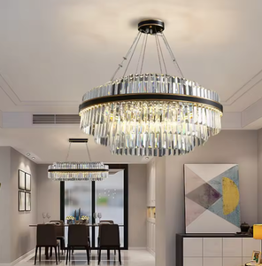 2024 NEW Pendant Light Round Transparent Modern Black Lustre Cristal <b>Crystal</b> <b>Chandelier</b> for Living Room - Product Image 4