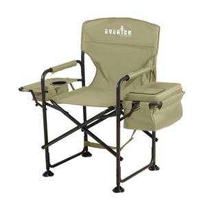 Silla Ligera de Aluminio para Camping, Silla Plegable de Director con Mesa Lateral de Aluminio, Bolsa de Almacenamiento, Silla para Playa y Picnic - Product Image 2