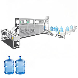 Ligne de production de capsulage remplissante de lavage d'eau potable entièrement automatique de 20 <span class=keywords><strong>litres</strong></span> en baril de plastique de 5 gallons - Product Image 1