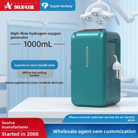 Machine à hydrogène-oxygène Aokewei 50W à brancher, avec concentration de 2001-5000 Ppb, inhalation à haut débit pour usage domestique et extérieur