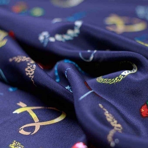 Crepé de seda personalizado, impresión <span class=keywords><strong>digital</strong></span> a color, de China - Product Image 3