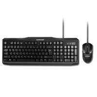 Ensemble clavier et souris filaire USB Sunrose T26 pour jeux, fin, 104 touches, taille standard, plug-and-play, pour PC et ordin