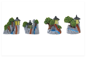 Kit de Casa De chico de estilo chino puente Artificial Jardín de hadas estanque <span class=keywords><strong>barco</strong></span> rocalla montaña piedra cascada pabellón pasillo montaña - Product Image 6