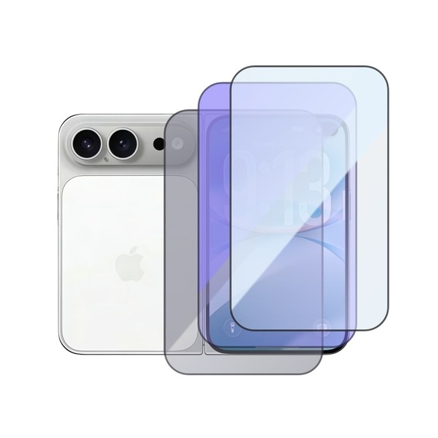 Ultra HD Screen Protector Anti Spy Privacy Film Anti-Blue Light Tempered Glass 9H Screen Protectors for iPhone Duo 18 Fold