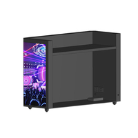 Nouveau produit, station de DJ, façade de stand, table, stand portable, écran vidéo LED, écran d'affichage, stand de DJ