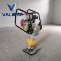 Compacteur à piston en fonte abordable 6,5 CV 65 kg, compacteur à percussion à essence 70 Nm 750 battements/min pour petits projets de construction avec certification CE