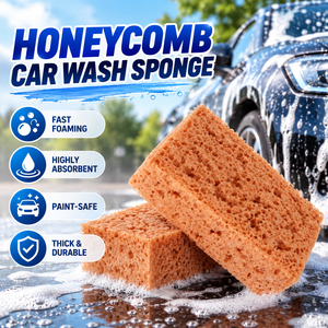 Square Honeycomb <strong>Seaweed</strong> Sponge Car Wash Block with Large Open Cell Pore Structure Auto Detailing Car Wash Cleaning Tool - Product Image 4