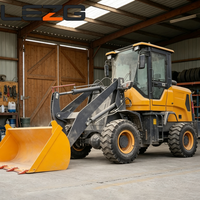 Chargeuse sur pneus tout-terrain diesel de 3 tonnes, 4x4, hydraulique, pour mines, avec un ensemble complet d'accessoires de soutien, capacité de charge élevée