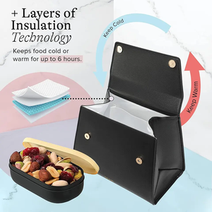 Sac isotherme pliable haut de gamme pour femme, en aluminium, imperméable, pour le travail et les affaires - Product Image 2