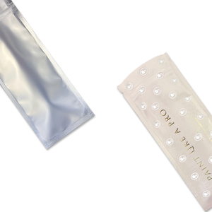 Pochette refermable en aluminium OEM, longue et étroite, avec fermeture éclair, impression mate, pour emballage de pinceaux cosmétiques et petits outils - Product Image 5