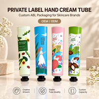 Tube de crème pour les mains en aluminium-plastique, formule spéciale, pack assorti, emballage cosmétique pour soins de la peau