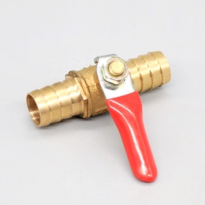 SHINYAUTOMATIC Brass <strong>Handle</strong> Ball Diameter 6mm <strong>Valve</strong> With Double Barb <strong>Connector</strong>