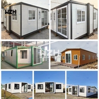 Cabaña reutilizable casas prefabricadas villas casa de acero prefabricada planos de casa de dos dormitorios