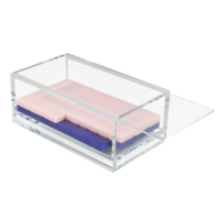 Boîte de présentation en acrylique transparente personnalisée, vide, pour le jeu de mahjong américain, boîte de rangement pour contenir vos tuiles de mahjong