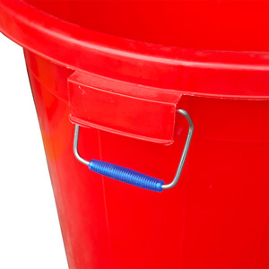 Red Plastic Water Bucket 150L With Lid For Household And Outdoor Use - Product Image 3