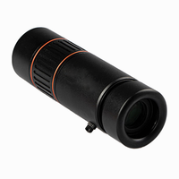 Télescope portable à lentille unique 10X32, fabriqué en caoutchouc avec poignée antidérapante, adapté à l'observation des oiseaux et aux concerts