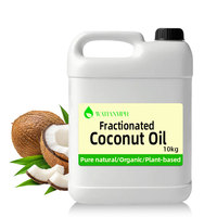 Huile de noix de coco fractionnée 100% naturelle et biologique, utilisée pour le massage, hydrate la peau et les cheveux