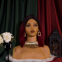 Tête de Mannequin Élégante à Lèvres Épaisses pour Perruques Afro-Américaines, Support Trépied, Fournisseur Chinois, En Vente
