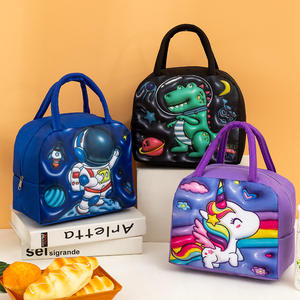 New Portable Cartoon Lunch Bag Internal Aluminum Foil Thickened Insulated Lunch Box Bag <strong>Children</strong> Cute With Lunch Box Bag - Product Image 3